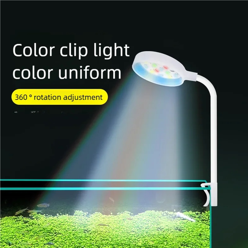 Aquarium Plant Light - Luz LED de Aquário com Clipe