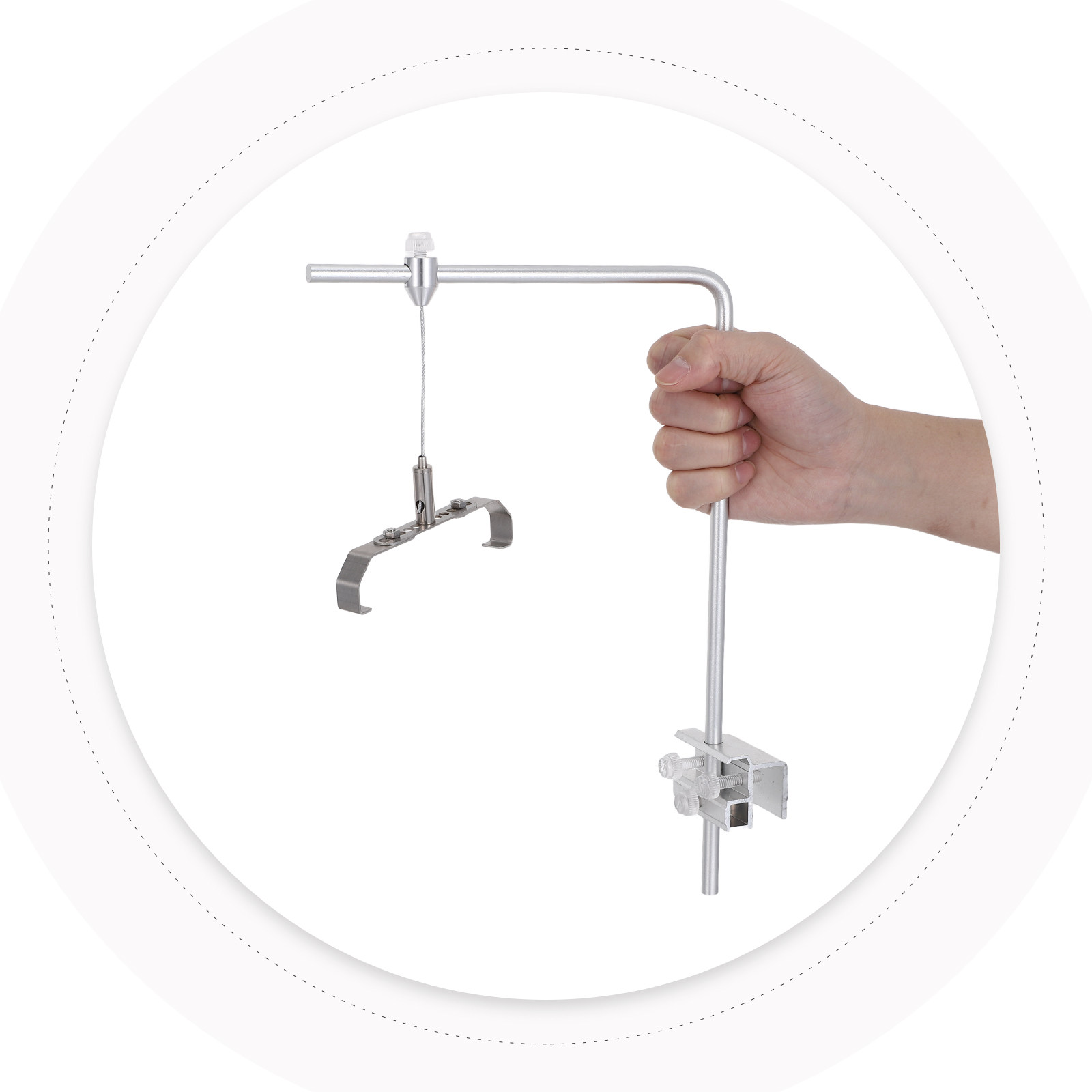 Aquarium Plant Holder - 1 Par de Suportes Ajustáveis para