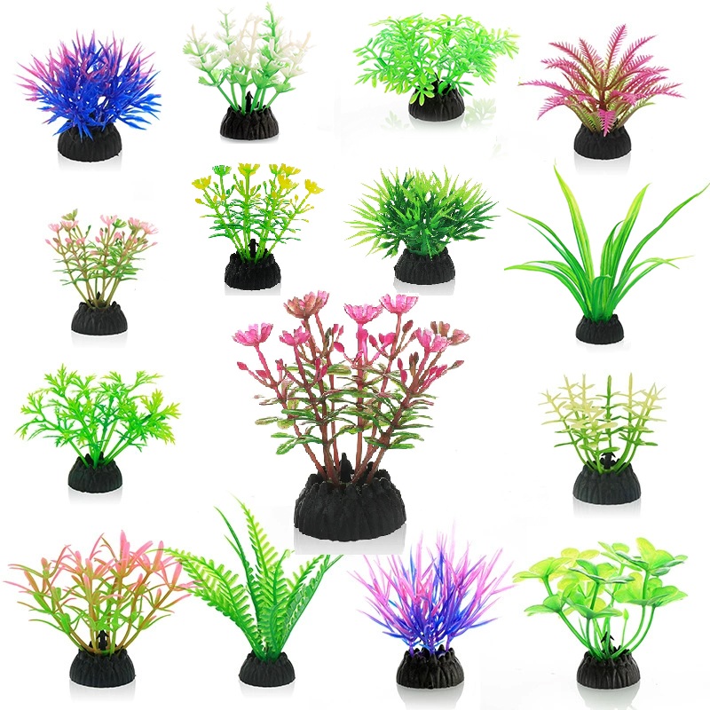 Aquarium Plant Substrate - Simulação de plantas artificiais pvc subaquática