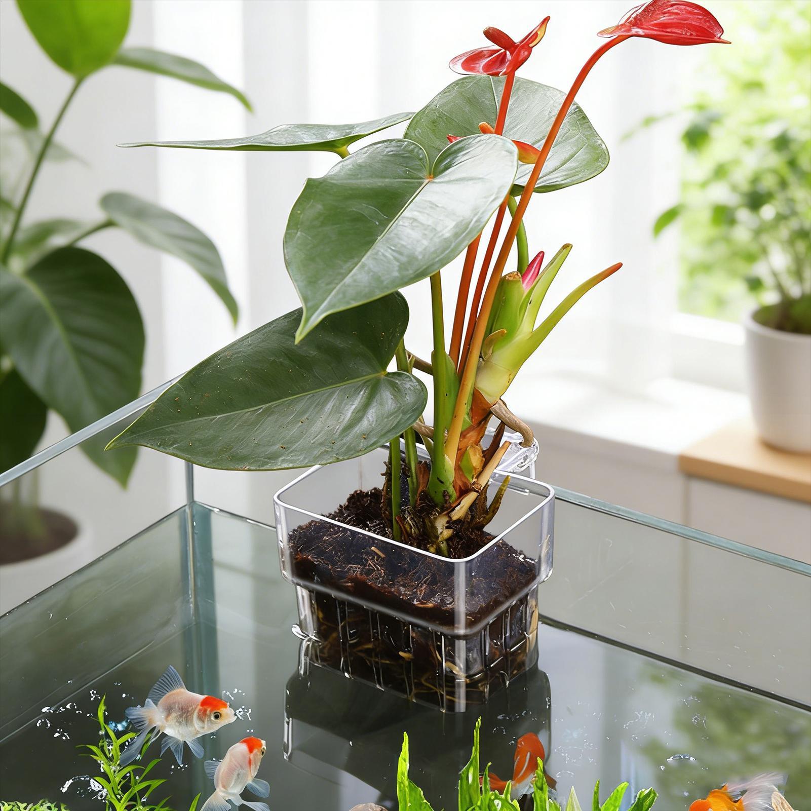 Vaso Transparente Pendurável p - Aquarium Plants Live avaliação e preço