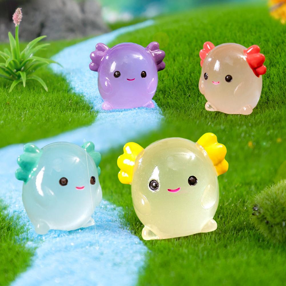Miniaturas de axolote luminosa - Aquarium Moss avaliação e preço