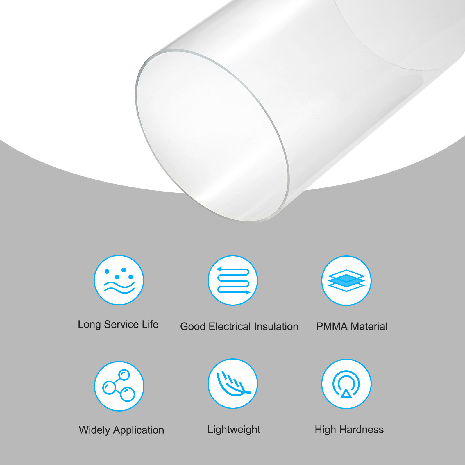 Tubo acrílico transparente par - Aquarium Plant Light avaliação e preço