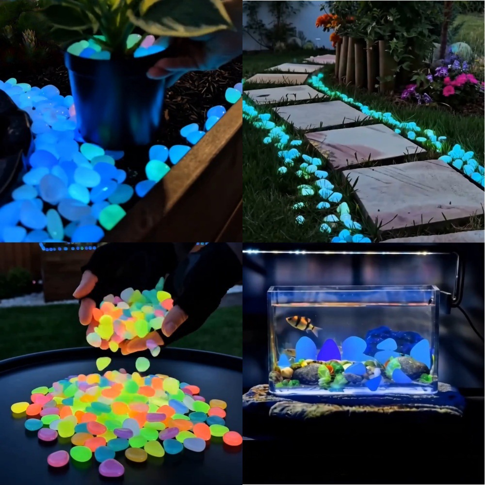 Pedras luminosas coloridas que - Plant Aquarium Pot avaliação e preço