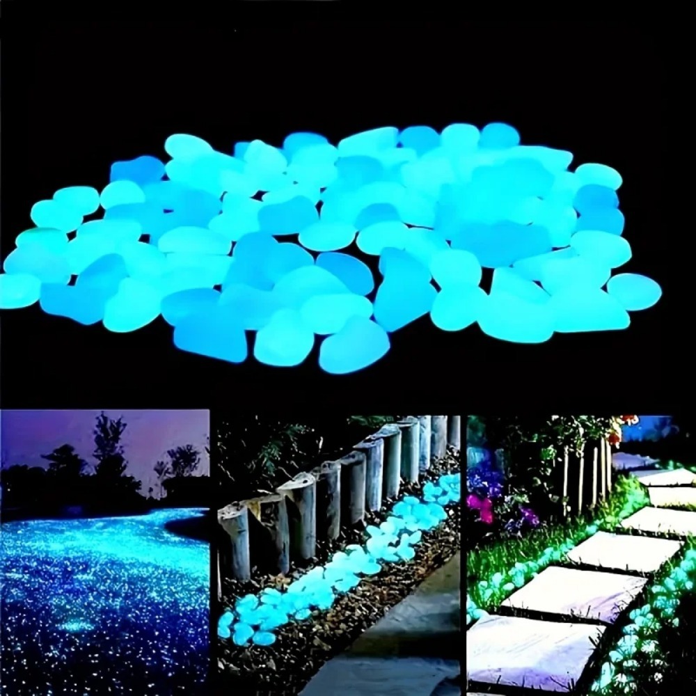 100 peças seixos que brilham n - Plant Aquarium Pot avaliação e preço