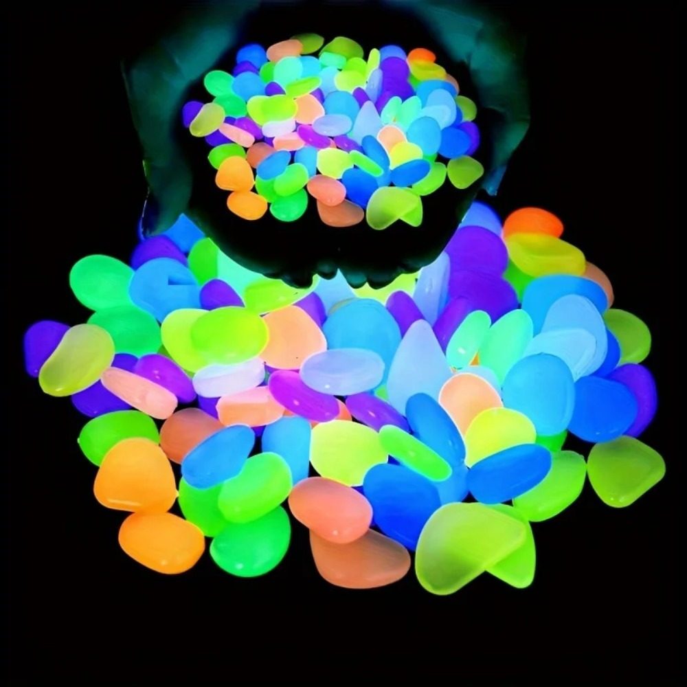 100 peças seixos que brilham n - Plant Aquarium Pot avaliação e preço