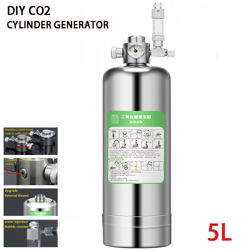 Gerador de co2 para aquário 5l - Aquarium Liquid Carbon avaliação e preço